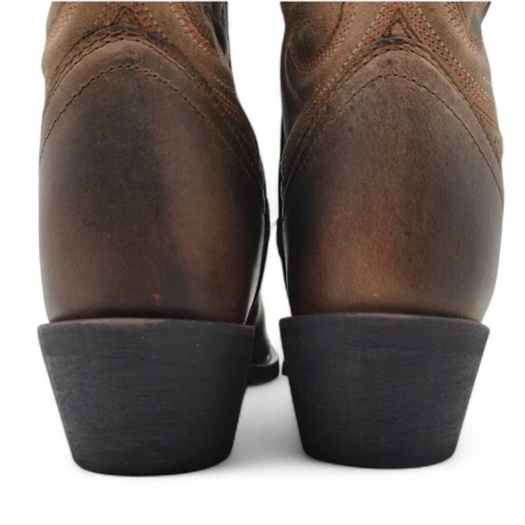 Laredo Women's Size 8 Distressed Tan  Bridget 11" R Toe Western Boots 51084 - Picture 10 of 16